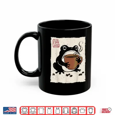 Mug Grumpy Frog Funny Coffee Espresso Anime Japanese Shirt