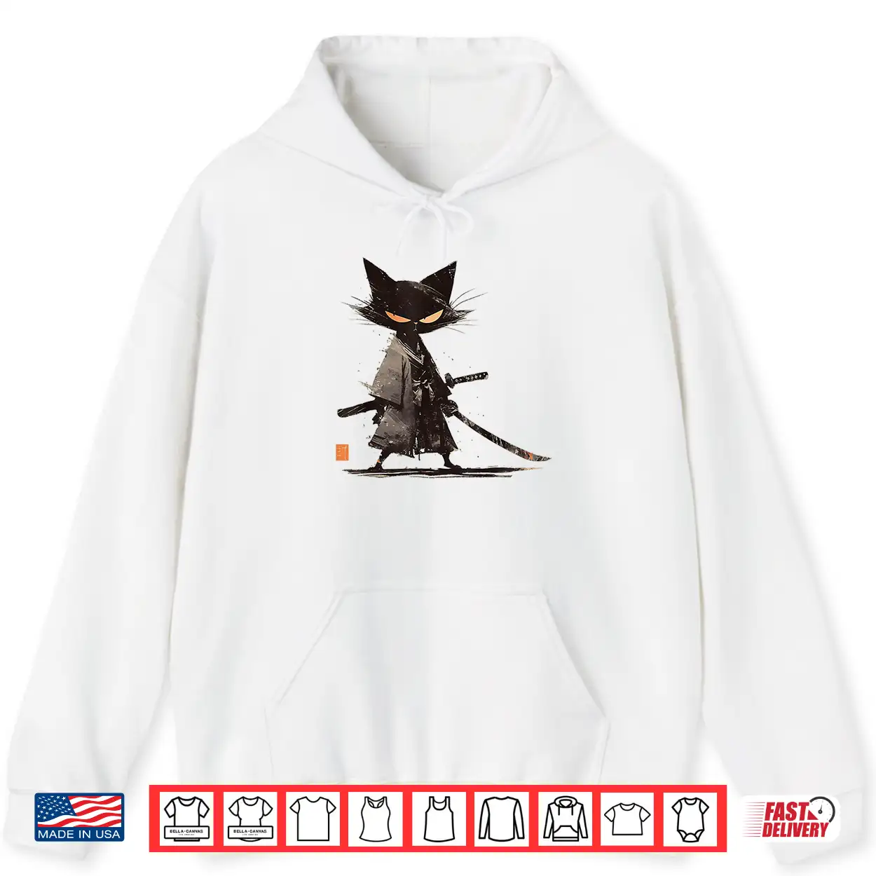 Japanese Art Cat Ninja Ukiyo E Anime Style Samurai Cat Shirt Japanese Art Cat Ninja Ukiyo E Anime Style Samurai Cat Shirt