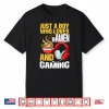 Just A Boy Who Loves Ramen And Gaming Japan Anime Video Game Shirt