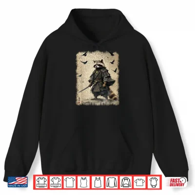 Samurai Raccoon Japanese Warrior Art Anime & Samurai Shirt 1 Hoodie Samurai Raccoon Japanese Warrior Art Anime Samurai Shirt