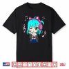 Anime And Music Girl For Teen Chibi Graphic Anime Girl Shirt