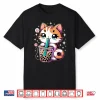 Cat Boba Japanese Kawaii Anime Kitty Bubble Tea Neko Teen Shirt
