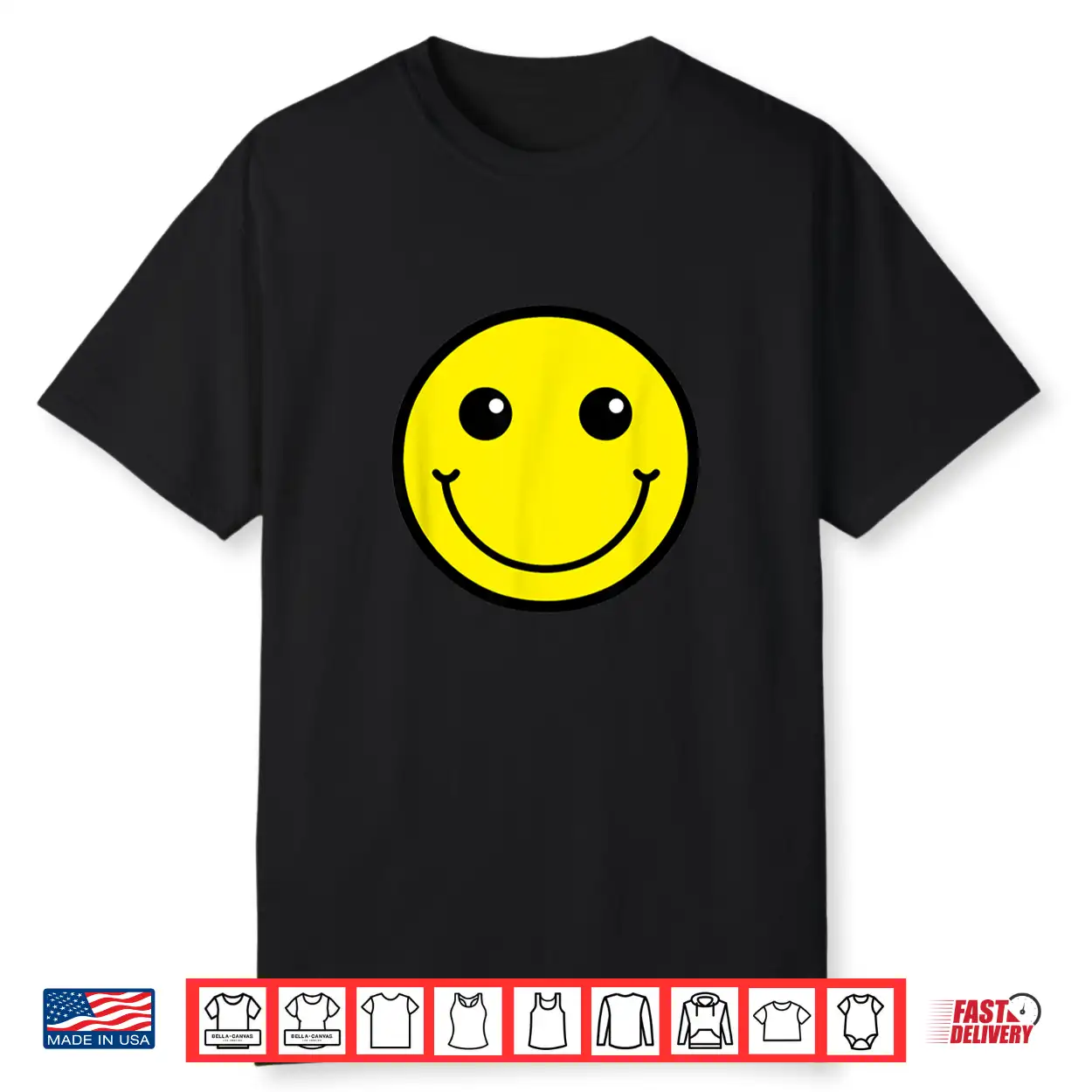 Happy Face Fun Design Great For School Shirt