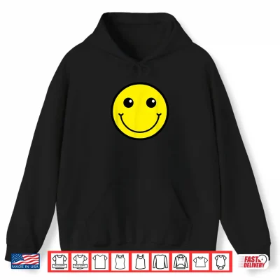 Hoodie Happy Face fun design great for School Shirt