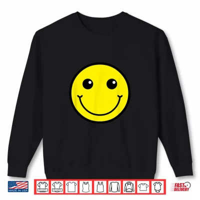 Sweatshirt Happy Face fun design great for School Shirt