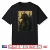 Japanese Vintage Samurai Crow Anime Warrior Fighter Ukiyo E Shirt