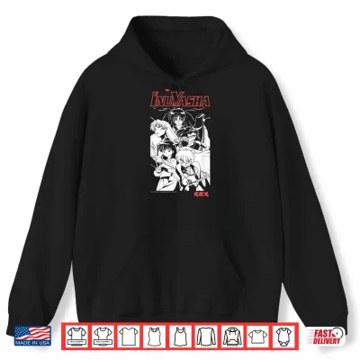 Hoodie Kagome Koga Sesshomaru Timeless Anime Cast Shirt