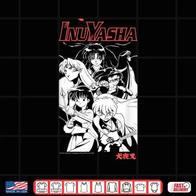 Design Kagome Koga Sesshomaru Timeless Anime Cast Shirt