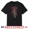 Red Spider Lily Flower Samurai Katana Japanese Anime Otaku Shirt