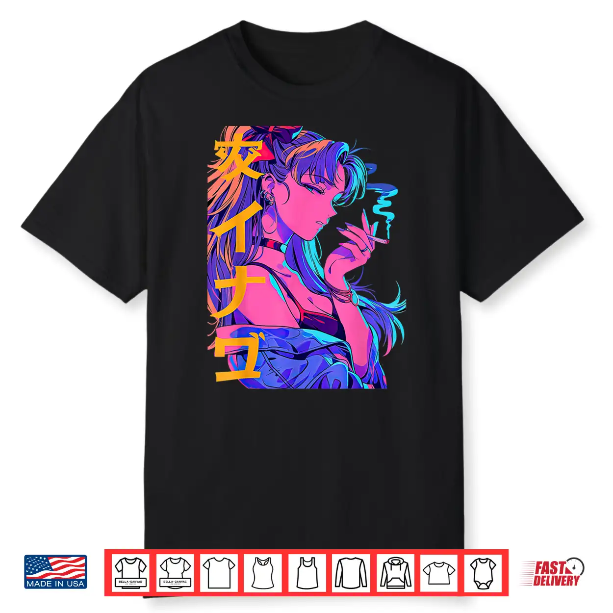Waifu Anime Horror Girl Aesthetic Shirt