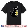 Womens Cat Boba Funny Anime Japanese Bubble Tea Lover Shirt