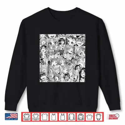 Sweatshirt Ahegao Otaku Anime Dripping Drooling Anime Weeb Love Shirt