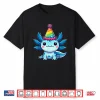 Anime Kawaii Axolotl Birthday Party Hat Shirt