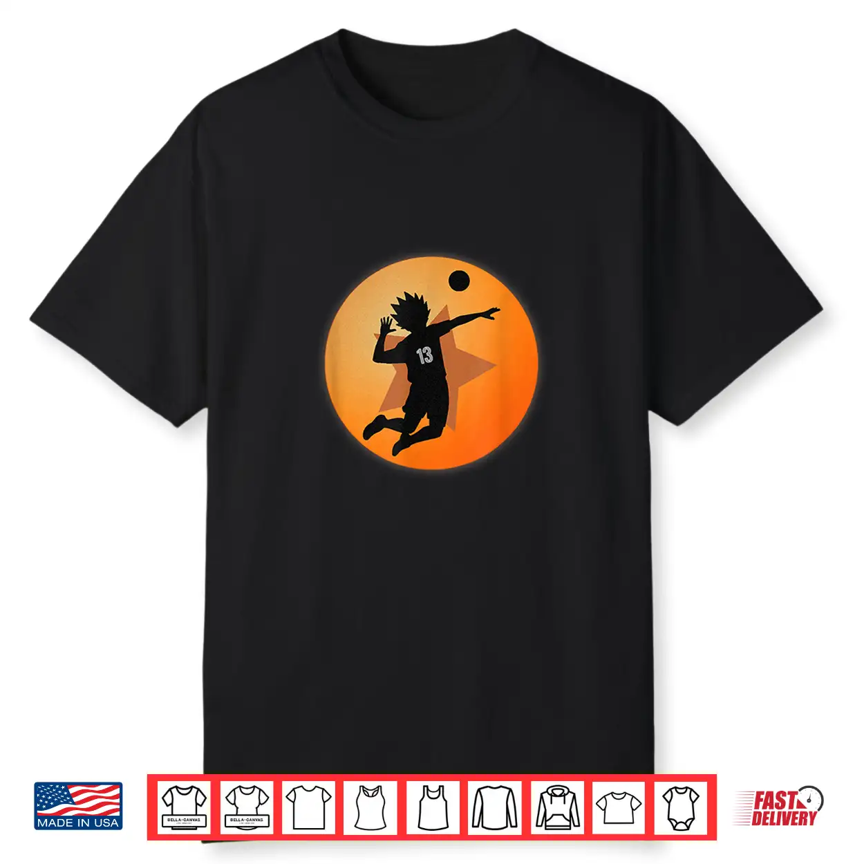 Anime Merch Japanese Number 13 Star Anime Volleyball Haikyu Shirt