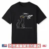 Black Cat Skeleton Hand Boop Halloween Shirt
