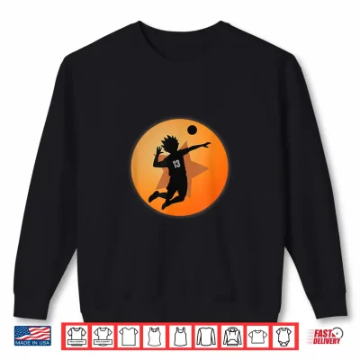Sweatshirt Anime merch Japanese Number 13 star Anime Volleyball Haikyu Shirt