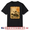 Calligraphy Cat Dinosaur Volcanic Eruption Unisex Anime Cat Shirt