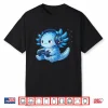 Cute Axolotl Video Games Anime Funny Gaming Gamer Boys Kids Shirt