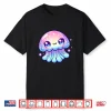 Cute Kawaii Jellyfish Anime Fun Blue Pink Sea Critter Shirt