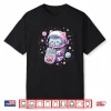 Kawaii Cat Bubble Boba Tea In Space Astronaut Anime Girls Shirt