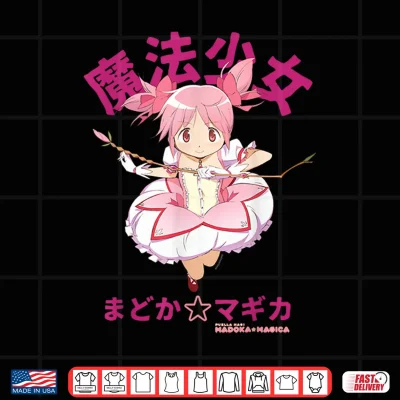 Design Madoka Kaname Rose Branch Bow Anime Shirt