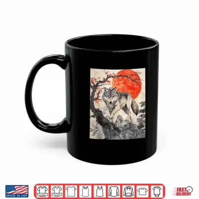 Mug Wolf Wolves Japan Japanese Funny Anime Graphic Shirt
