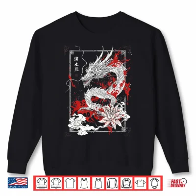 Sweatshirt Anime Goth Japanese Dragon Shirt