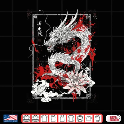 Design Anime Goth Japanese Dragon Shirt