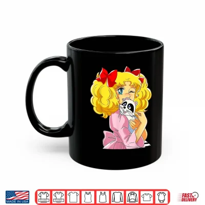 Mug Candy Candy and raccoon Retro Japanese Vintage 80s Anime Shirt