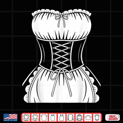Design French Maid Shirt Adult Men Women Anime Cosplay Costume Shirt