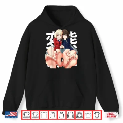 Hoodie Japanese Submissive Feet Toes Anime Lewd Waifu Otaku Femdom Shirt