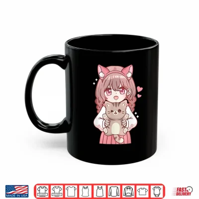 Mug Kawaii Anime Kawaii Cat Lover Otaku Shirt