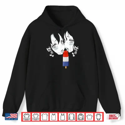 Hoodie Ahegao Face Tee Anime Manga Hentai Popsicle Apparel Shirt