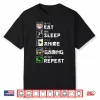 Cute Japanese Eat Sleep Anime Gaming Repeat Manga Shirt