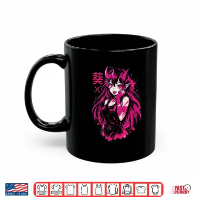 Mug Goth Anime Waifu Kawaii Manga Girl Creepy Horror Aesthetic Shirt