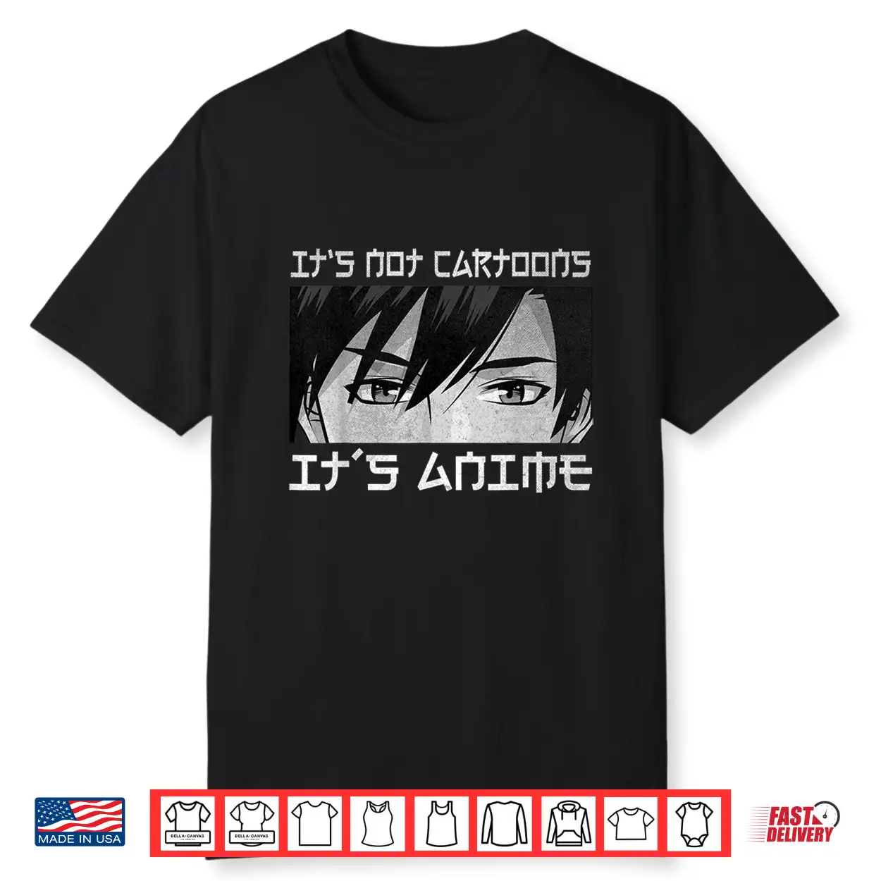 Its Not Cartoons Its Anime Boy Manga Lover Otaku Anime Merch Shirt