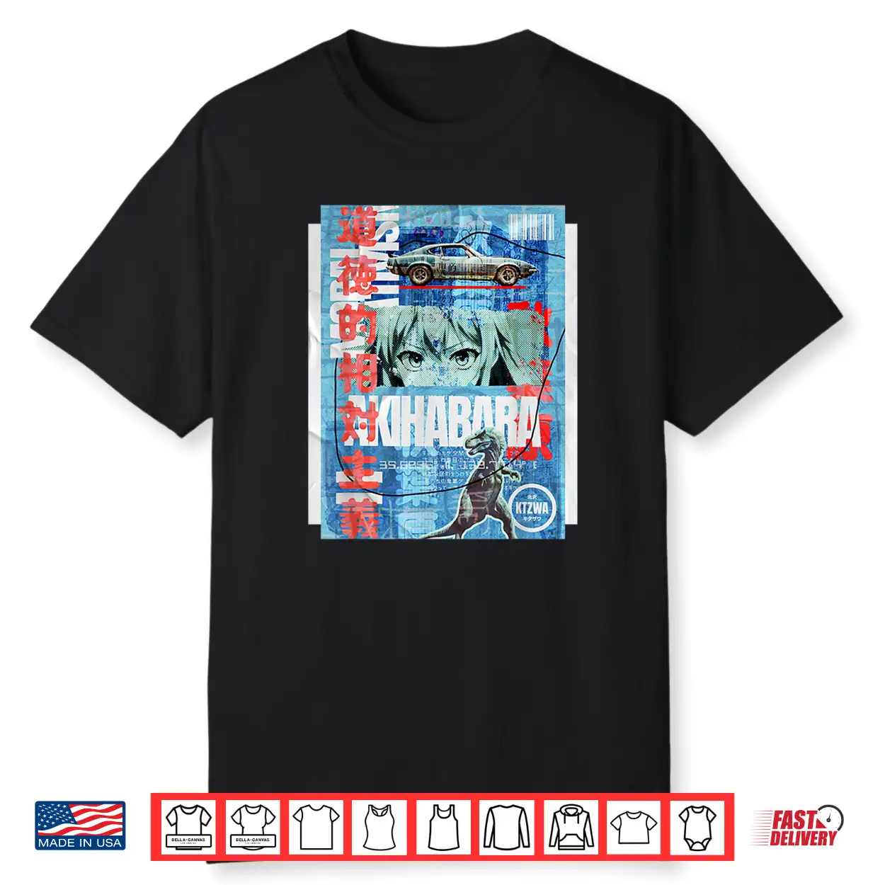 Japanese Retro Vintage 90S 80S Streetwear Tokyo Anime Manga Shirt