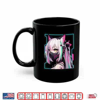 Mug Kawaii Japanese Manga Anime Aesthetics Cyberpunk Techwear Shirt