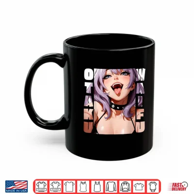 Mug Lewd Anime Girl Otaku Waifu Anime Manga Hentai Face Gift Shirt