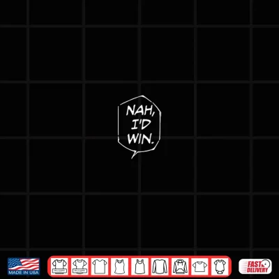 Design Nah ID Win Funny Sarcastic Meme Manga Shirt