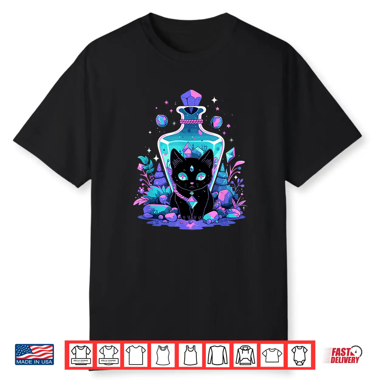 Cottagecore Goth Kawaii Anime Cat Gifts Girls Womens Cat Shirt
