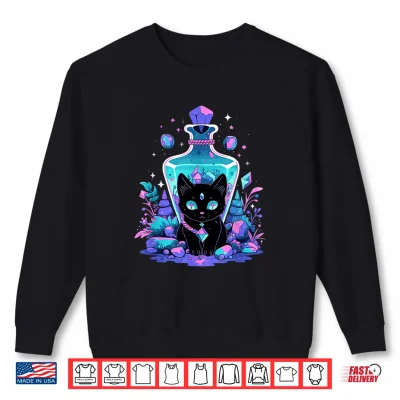 Sweatshirt Cottagecore Goth Kawaii Anime Cat Gifts Girls Womens Cat Shirt