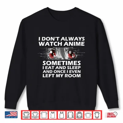 Sweatshirt Anime Gift For Teen Girls Women Boys Cute Anime Merch Lovers Shirt