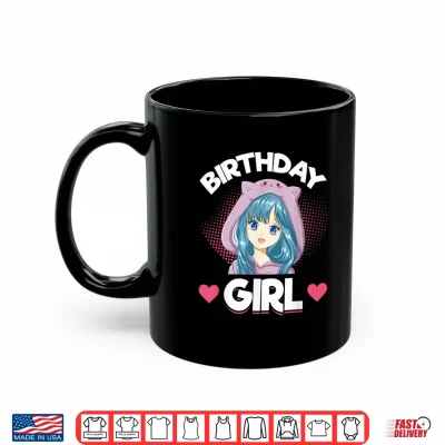 Mug Anime Manga Birthday Girl Birthday Shirt