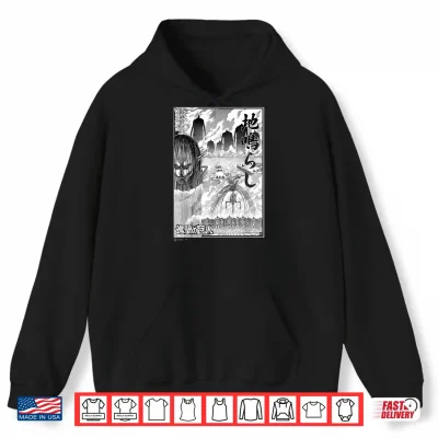 Hoodie Attack on Titan The Rumbling Epic Battle Manga Chest Poster Shirt