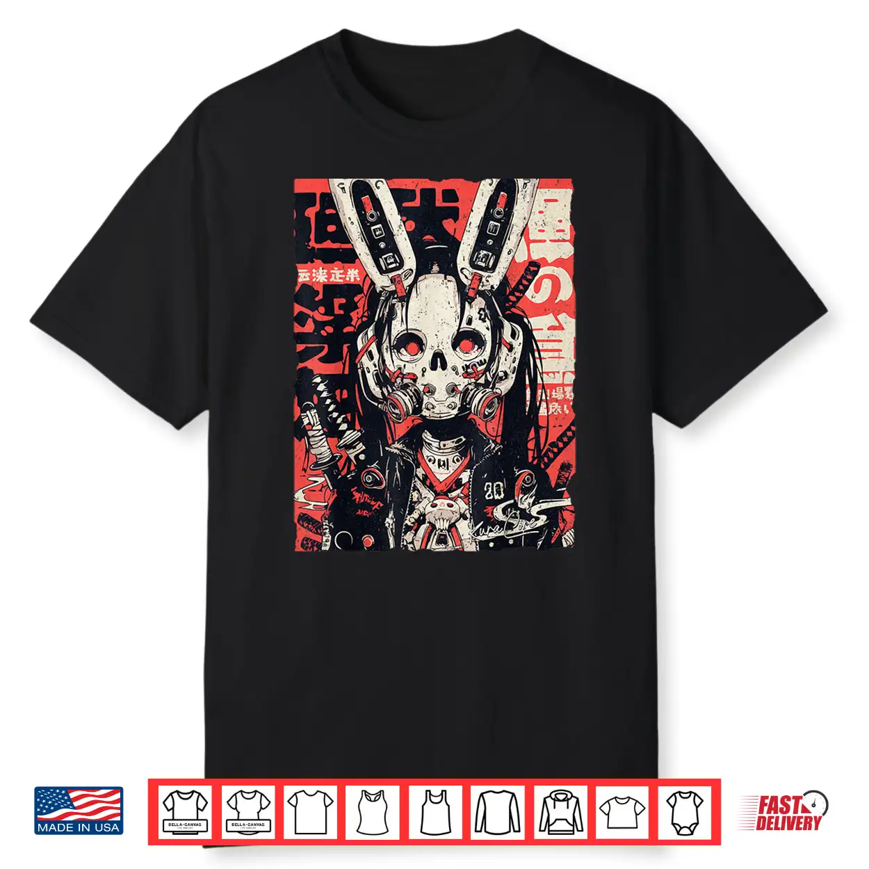Harajuku Streetwear Cyberpunk Aesthetic Techwear Manga Anime Shirt