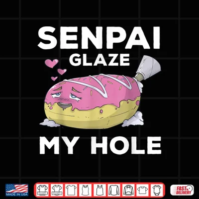 Design Otaku Ahegao Donut Pun Senpai Ecchi Etchi Hentai Funny Lewd Shirt