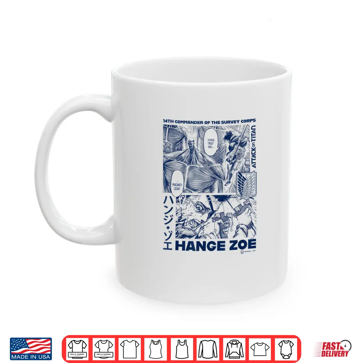 Attack On Titan Commander Hange Zoe Big Chest Manga Poster Shirt Attack On Titan Commander Hange Zoe Big Chest Manga Poster Shirt