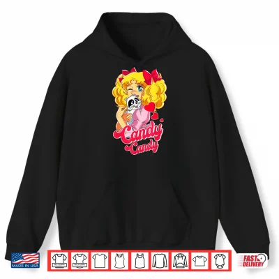 Hoodie Candy Raccoon Cartoon Japanese 80s Retro Vintage Anime Manga Shirt