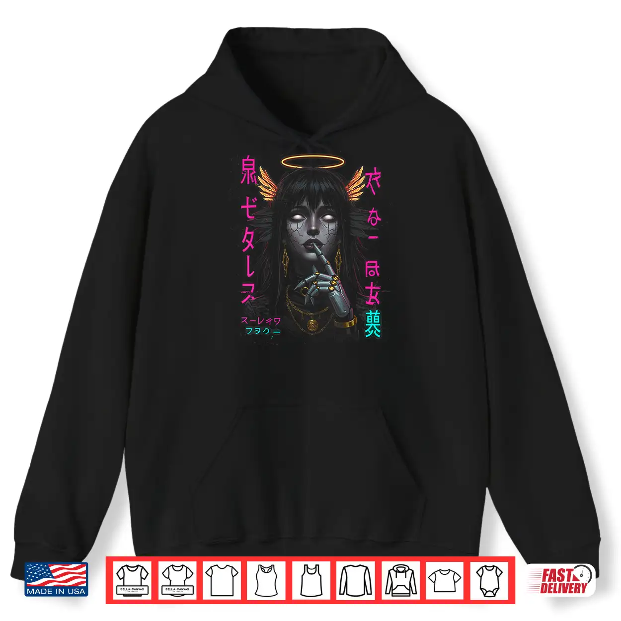 Japanese Aesthetic Streetwear Cyberpunk Anime Manga Techwear Shirt Japanese Aesthetic Streetwear Cyberpunk Anime Manga Techwear Shirt